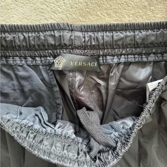 Versace Logo Track Pants Nylon Joggers